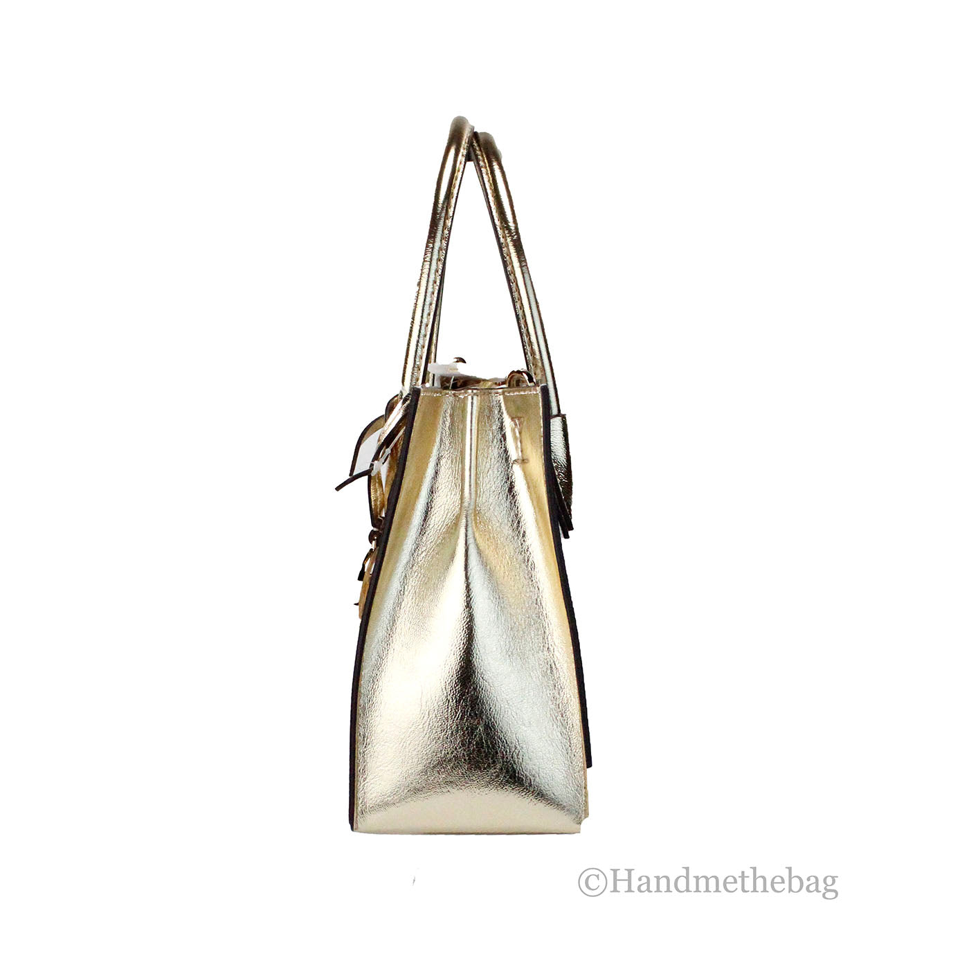 Michael Kors Mercer Medium Pale Gold Messenger Crossbody Bag